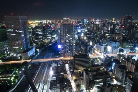 东京夜景从世界贸易中心大厦免费图片