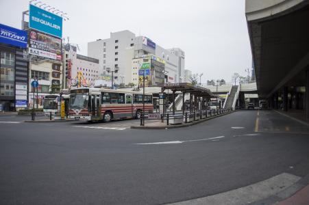 JR Utsunomiya Ekimae公共汽车总站免费图片