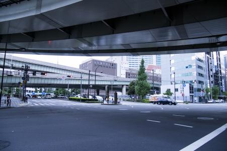 在Nihonbashi附近的交叉点免费图片