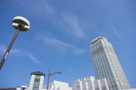 横须贺的街道和天空免费照片素材