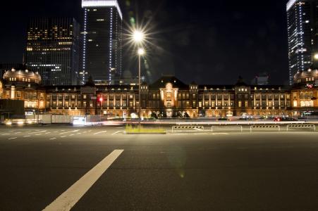 夜东京站免费图片