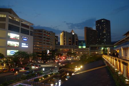 神户海港的夜景免费照片