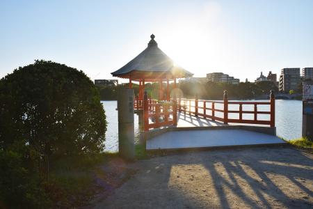 福冈大濠公园的Ukimido免费图片