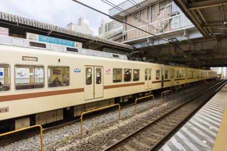 新京成电机8800型免费照片素材停在松户站
