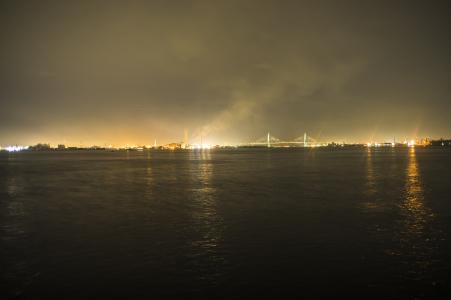 名古屋港口的夜景免费照片