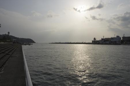 从江之岛大桥的风景免费股票照片