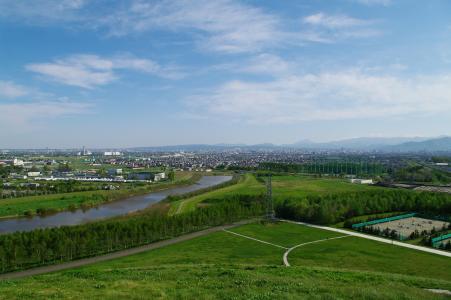 在Moerenuma公园看到的札幌地区的免费材料