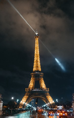 夜色中的埃菲尔铁塔