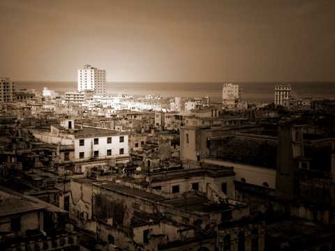 古巴首都哈瓦那建筑景色图片