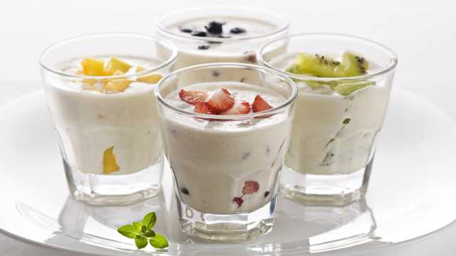 美食好吃的酸奶图片