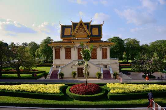柬埔寨金边王宫景象图片