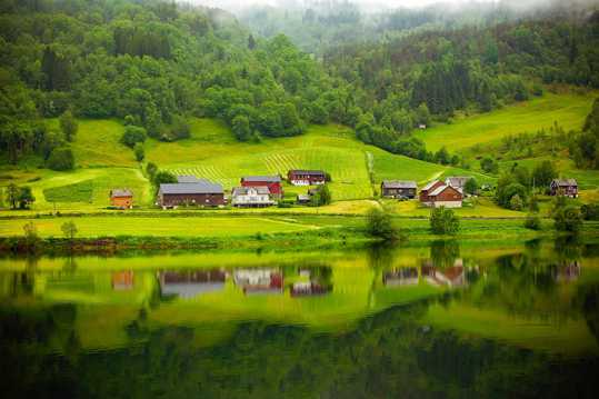 景色宜人的挪威乡村图片