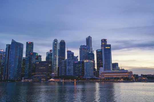 新加坡都市夜景高清图片