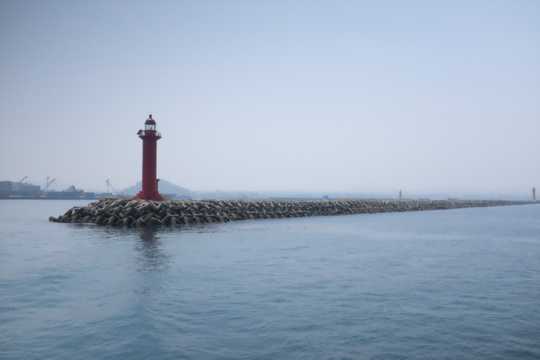 海岸码头灯塔景观图片