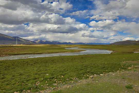 西藏当雄草原光景图片