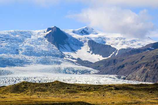 冰岛雪山景观图片