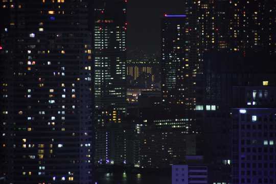 日本东京辉护丽的夜景图片