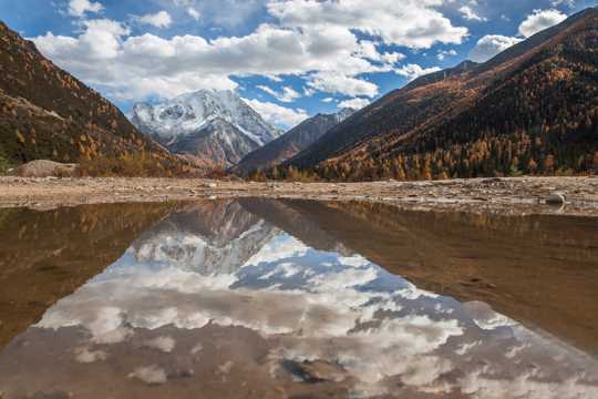 西藏亚拉雪山景致图片