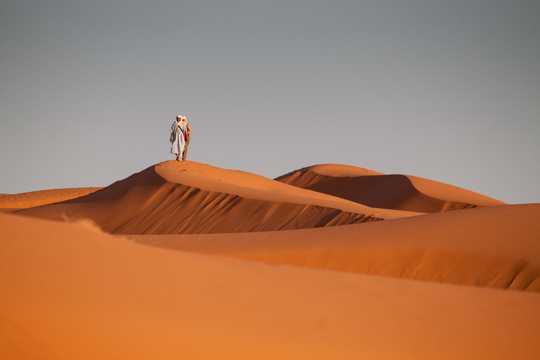 辽阔的摩洛哥沙漠