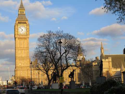 著名的英国伦敦大本钟图片