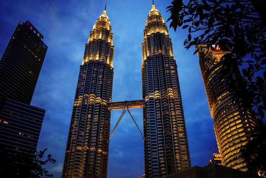 马来西亚吉隆坡双子塔风光图片