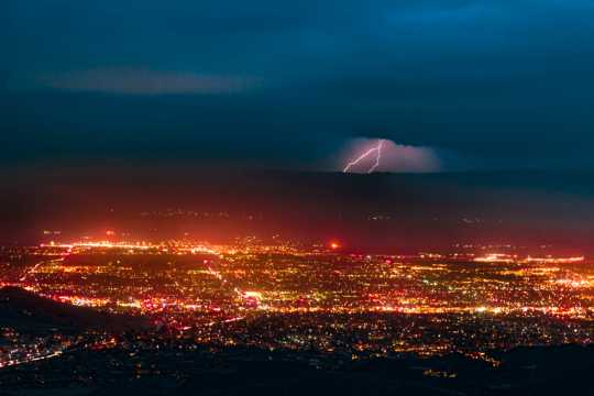 惊悚震撼的雷电景物图片
