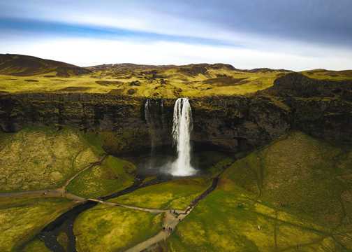 冰岛塞里雅兰瀑布图片