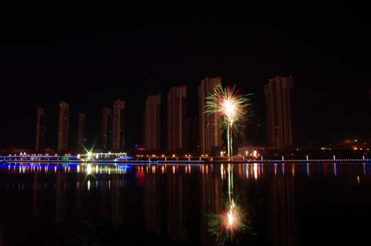 黑龙江齐齐哈尔大学夜景图片