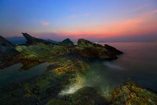 海南天涯海角晨光景物图片