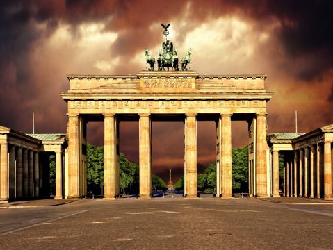 德国柏林勃兰登堡门风光图片